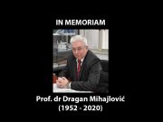 In memoriam: Dragan Mihajlović