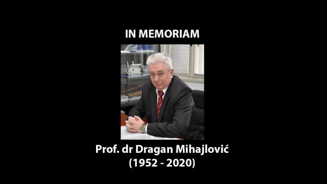 In memoriam: Dragan Mihajlović