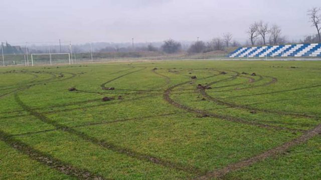 Stadion u kladovu - vandalizam